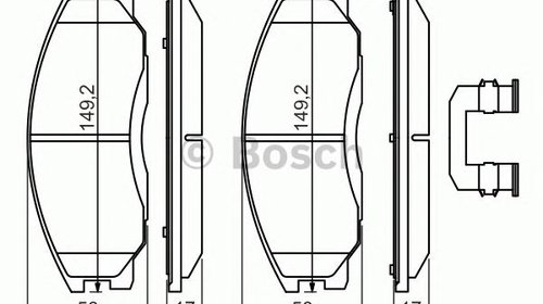 Set placute frana SSANGYONG REXTON - OEM - BO