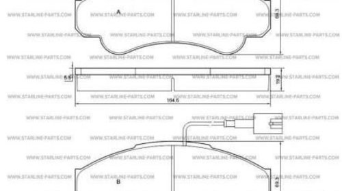 Set placute frana Starline BD S254