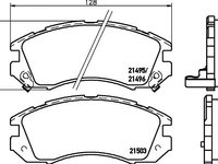 Set placute frana SUBARU IMPREZA combi (US) - OEM - MEYLE ORIGINAL GERMANY: 0252149517/W|025 214 9517/W - W02363292 - LIVRARE DIN STOC in 24 ore!!!