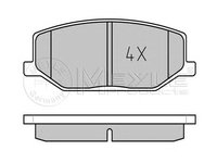 Set placute frana SUZUKI IGNIS II - OEM - MEYLE ORIGINAL GERMANY: 0252114215|025 211 4215 - W02387500 - LIVRARE DIN STOC in 24 ore!!!