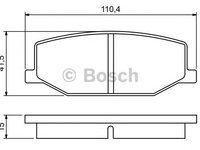 Set placute frana SUZUKI JIMNY (FJ) - OEM - BOSCH: 0986460935|0 986 460 935 - Cod intern: W02648238 - LIVRARE DIN STOC in 24 ore!!!