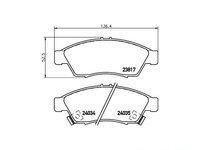 Set placute frana Suzuki LIANA combi (ER) 2001-2007 #2 087501