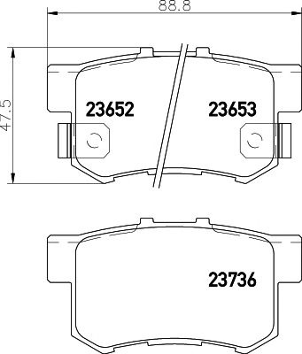Set placute frana SUZUKI SWIFT III (MZ, EZ) - Cod intern: W20119834 - LIVRARE DIN STOC in 24 ore!!!