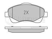 Set placute frana TOYOTA AURIS (NZE18_, ZRE18_) - OEM - MEYLE ORIGINAL GERMANY: 0252376819/W|025 237 6819/W - W02299696 - LIVRARE DIN STOC in 24 ore!!!