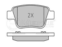 Set placute frana TOYOTA AVENSIS Combi (T25) - OEM - MEYLE ORIGINAL GERMANY: 0252362016/W|025 236 2016/W - W02363393 - LIVRARE DIN STOC in 24 ore!!!