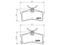 Set placute frana Toyota AVENSIS Liftback (_T22_) 1997-2003 #2 0446602010