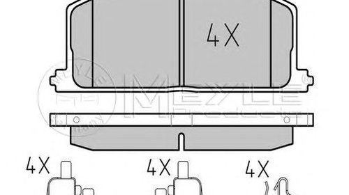 Set placute frana TOYOTA CAMRY limuzina (_V1_