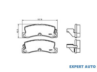 Set placute frana Toyota CELICA Cabriolet (AT20_, ST20_) 1993-1999 #2 021404