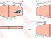 Set placute frana TOYOTA (FAW) - OEM - TRW: GDB797 - Cod intern: W02327187 - LIVRARE DIN STOC in 24 ore!!!