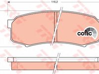 Set placute frana TOYOTA LAND CRUISER 80 (_J8_) - OEM - TRW: GDB1182 - Cod intern: W02247361 - LIVRARE DIN STOC in 24 ore!!!