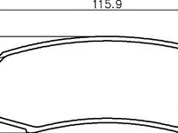 Set placute frana TOYOTA LAND CRUISER 80 (_J8_) - OEM - MEYLE ORIGINAL GERMANY: 0252194715/PD|025 219 4715/PD - W02363325 - LIVRARE DIN STOC in 24 ore!!!