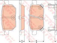 Set placute frana TOYOTA LAND CRUISER 90 (_J9_) - OEM - TRW: GDB3454 - Cod intern: W02247217 - LIVRARE DIN STOC in 24 ore!!!