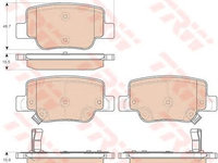 Set placute frana TOYOTA RAV 4 Mk II (CLA2_, XA2_, ZCA2_, ACA2_) - Cod intern: W20013617 - LIVRARE DIN STOC in 24 ore!!!