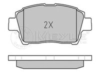 Set placute frana TOYOTA VERSO SPORTVAN (_CLM2_, _ACM2_) - OEM - MEYLE ORIGINAL GERMANY: 0252351017/PD|025 235 1017/PD - W02175411 - LIVRARE DIN STOC in 24 ore!!!