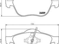 Set placute frana TOYOTA VERSO SPORTVAN (_CLM2_, _ACM2_) - OEM - MEYLE ORIGINAL GERMANY: 0252399617/W|025 239 9617/W - W02299713 - LIVRARE DIN STOC in 24 ore!!!