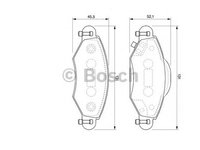 Set placute frana TOYOTA YARIS/VITZ (NHP13_, NSP13_, NCP13_, KSP13_, NLP13_) - OEM - BOSCH: 0986424788|0 986 424 788 - Cod intern: W02647208 - LIVRARE DIN STOC in 24 ore!!!