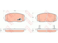 Set placute frana Trw GDB3369, parte montare : Punte fata