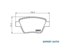 Set placute frana Volkswagen AUDI A1 Sportback (8XA, 8XK) 2011-2016 #3 0986494416