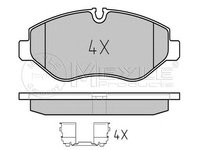 Set placute frana VOLKSWAGEN CRAFTER 30-50 platou/sasiu (2F_) - Cod intern: W20120388 - LIVRARE DIN STOC in 24 ore!!!