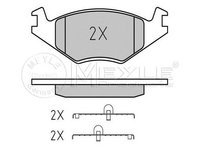 Set placute frana VOLKSWAGEN POLO limuzina (9A4) - OEM - MEYLE ORIGINAL GERMANY: 0252088717|025 208 8717 - W02113307 - LIVRARE DIN STOC in 24 ore!!!