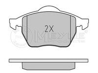 Set placute frana VOLKSWAGEN SHARAN (7M8, 7M9, 7M6) - OEM - MEYLE ORIGINAL GERMANY: 0252184919/W|025 218 4919/W - W02270075 - LIVRARE DIN STOC in 24 ore!!!