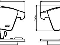 Set placute frana VOLKSWAGEN TRANSPORTER/CARAVELLE Mk IV bus (70XB, 70XC, 7DB, 7DW) - Cod intern: W20058652 - LIVRARE DIN STOC in 24 ore!!!