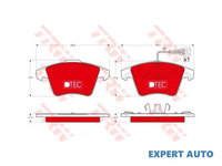 Set placute frana Volkswagen VW TRANSPORTER Mk V caroserie (7HA, 7HH, 7EA, 7EH) 2003-2016 #2 0252374618PD