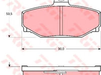 Set placute frana VOLVO 960 Break (965) - OEM - TRW: GDB442 - Cod intern: W02145016 - LIVRARE DIN STOC in 24 ore!!!