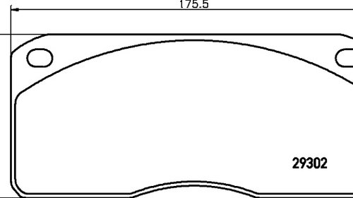 Set placute frana VOLVO FL4 ,FL6 IVECO EUROCARGO WVA29302,WVA29067