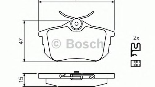 Set placute frana VOLVO S40 I (VS) - OEM - BO