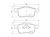 Set placute frana Volvo S80 I (TS, XY) 1998-2006 #2 071300