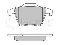 Set placute frana VOLVO XC70 II - OEM - MEYLE ORIGINAL GERMANY: 0252401118|025 240 1118 - W02226805 - LIVRARE DIN STOC in 24 ore!!!