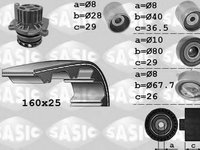Set pompa apa + curea dintata AUDI A3 (8P1), SEAT ALTEA (5P1), AUDI A3 Sportback (8PA) - SASIC 3906069