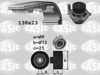 Set pompa apa + curea dintata AUDI A4 limuzina (8D2, B5), VW POLO limuzina (6KV2), AUDI A3 (8L1) - SASIC 3906070