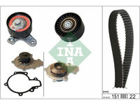 Set pompa apa + curea dintata Chevrolet Captiva (C100, C140), 06.2006-, Cruze (J300), 05.2009-, Epica (Kl1 ), 01.2005-, Lacetti (J200), 03.2003-, Nubira Sedan, 01.2005-12.2011, Opel Antara, INA