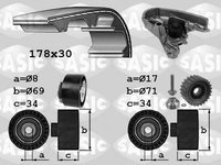 Set pompa apa + curea dintata FIAT DUCATO bus (244, Z_), FIAT DUCATO caroserie (244), FIAT DUCATO platou / sasiu (244) - SASIC 3906030