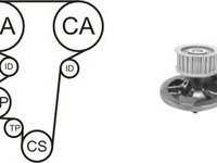 Set pompa apa + curea dintata OPEL ASTRA F Hatchback (53, 54, 58, 59) (1991 - 1998) AIRTEX WPK-169601 piesa NOUA