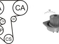 Set pompa apa + curea dintata PEUGEOT 307 SW (3H) (2002 - 2016) AIRTEX WPK-160002 piesa NOUA