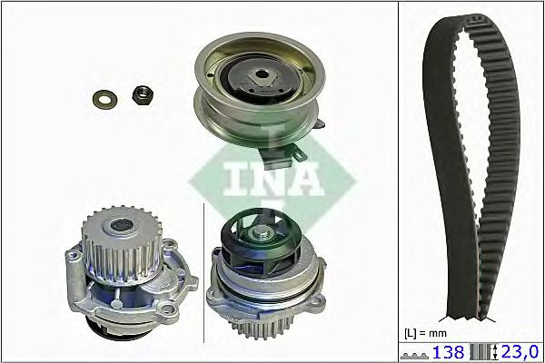 Set pompa apa + curea dintata VW 1,6 - Cod intern: