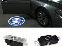 SET Proiectoare logo BMW portiera / Holograma / Emblema luminoasa led