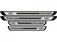 Set Protectie Praguri Sticker Crom Audi Quattro V2