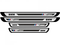 Set Protectie Praguri Sticker Crom Bmw M Power V2