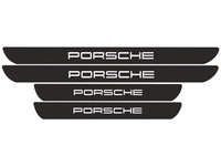 Set Protectie Praguri Sticker Porsche Negru