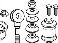 Set reparatie, bara stabilizatoare VW GOLF Mk II (19E, 1G1), VW JETTA Mk II (19E, 1G2, 165) - TOPRAN 102 812