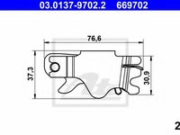 Set reparatie, reglare automata BMW 5 limuzina (E39), BMW 5 Touring (E39), BMW 3 limuzina (E46) - ATE 03.0137-9702.2