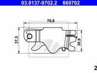 Set reparatie, reglare automata VW TRANSPORTER / CARAVELLE Mk V bus (7HB, 7HJ, 7EB, 7EJ, 7EF, 7 (2003 - 2016) ATE 03.0137-9702.2