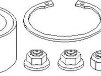 Set rulment roata AUDI A3 (8L1), SKODA OCTAVIA (1U2), VW GOLF Mk IV (1J1) - TOPRAN 111 891