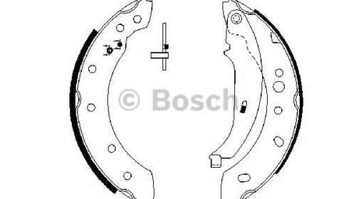 Set saboti frana 0 986 487 672 BOSCH pentru P