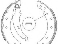 Set saboti frana 4199 01 ROADHOUSE pentru Renault Clio CitroEn Zx Peugeot 106 Peugeot 306 Renault Laguna CitroEn Saxo Renault Twingo Dacia Logan CitroEn Xsara Peugeot 206 Peugeot 206