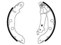 Set saboti frana 84052701 TEXTAR pentru Renault Kangoo Nissan Kubistar